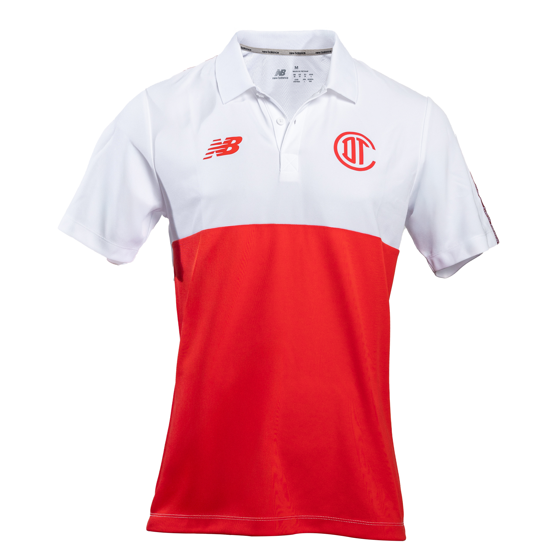 Training Polo hombre Deportivo Toluca blanco y rojo