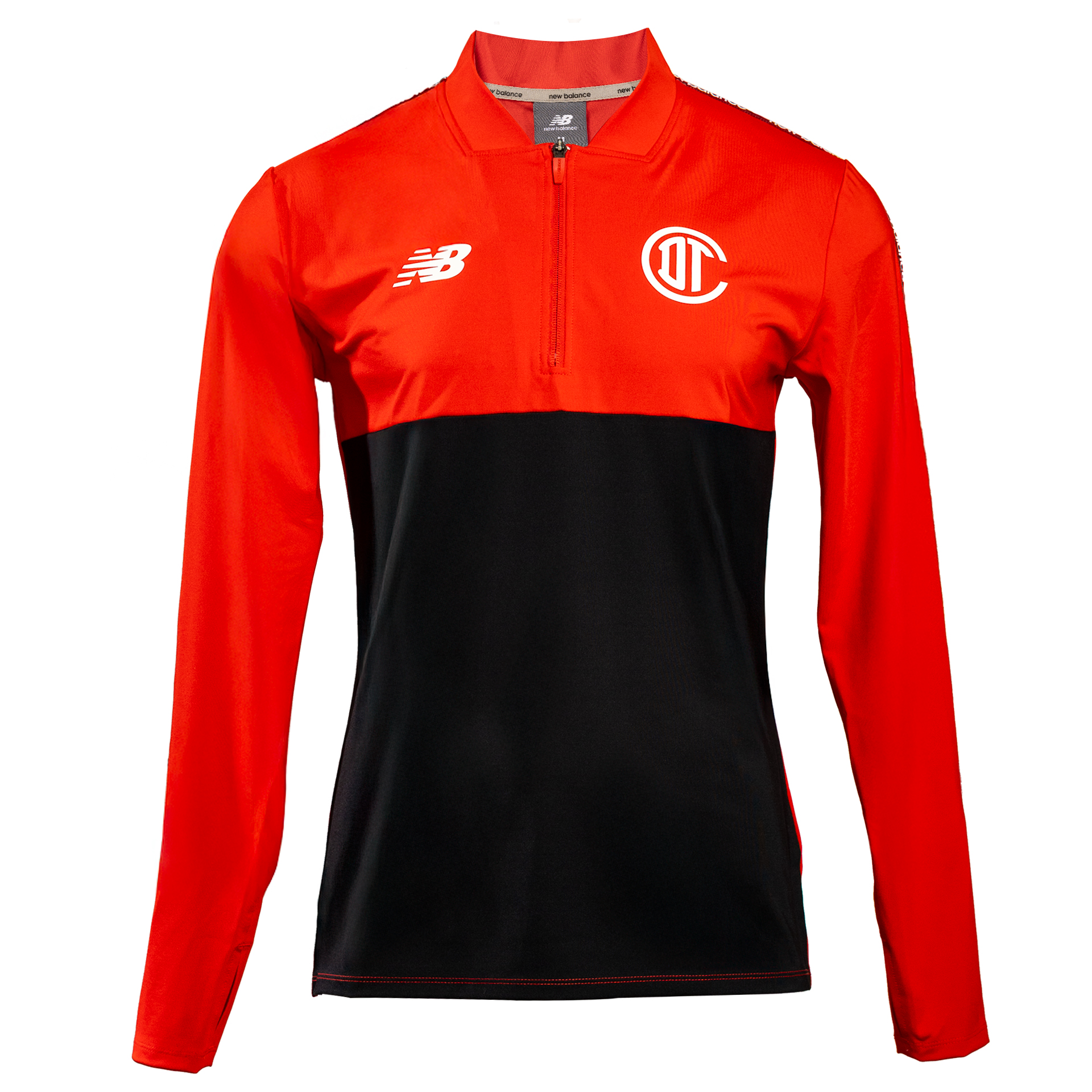 Training 1/4 zip Knitted Midlayer Deportivo Toluca rojo