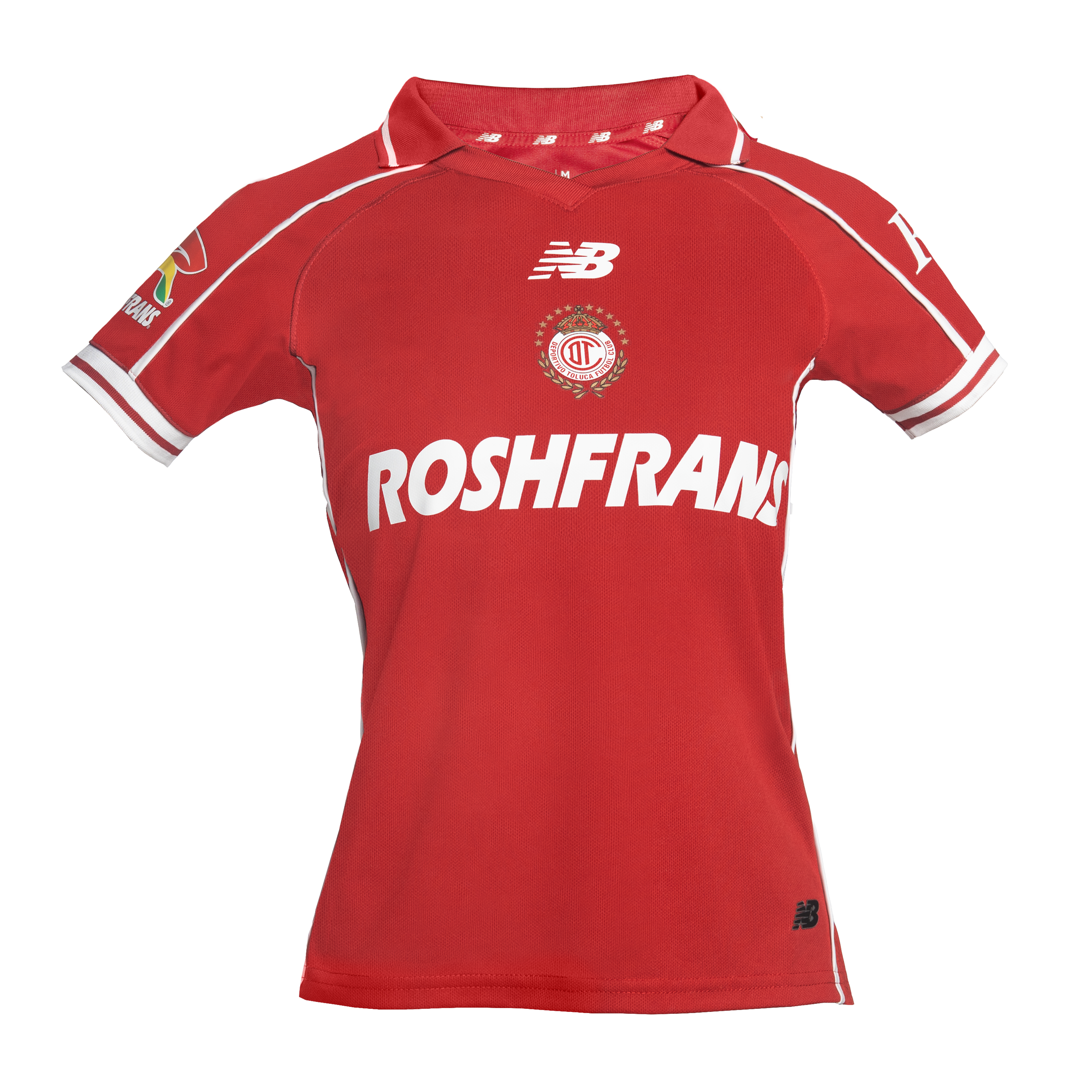 Deportivo Toluca Home Short Sleeve Jersey Mujer 26/27 Sponsors Men, HME, large