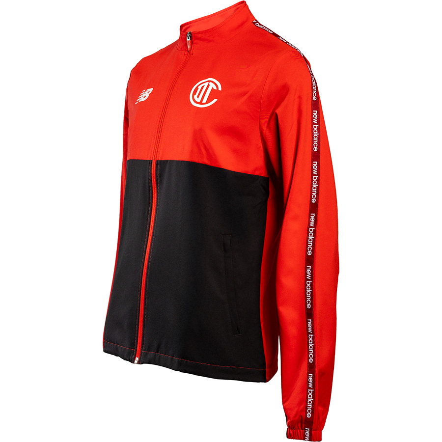 Chamarra Deportivo Toluca Trainning Knitted rojo, HIGH RISK RED, large