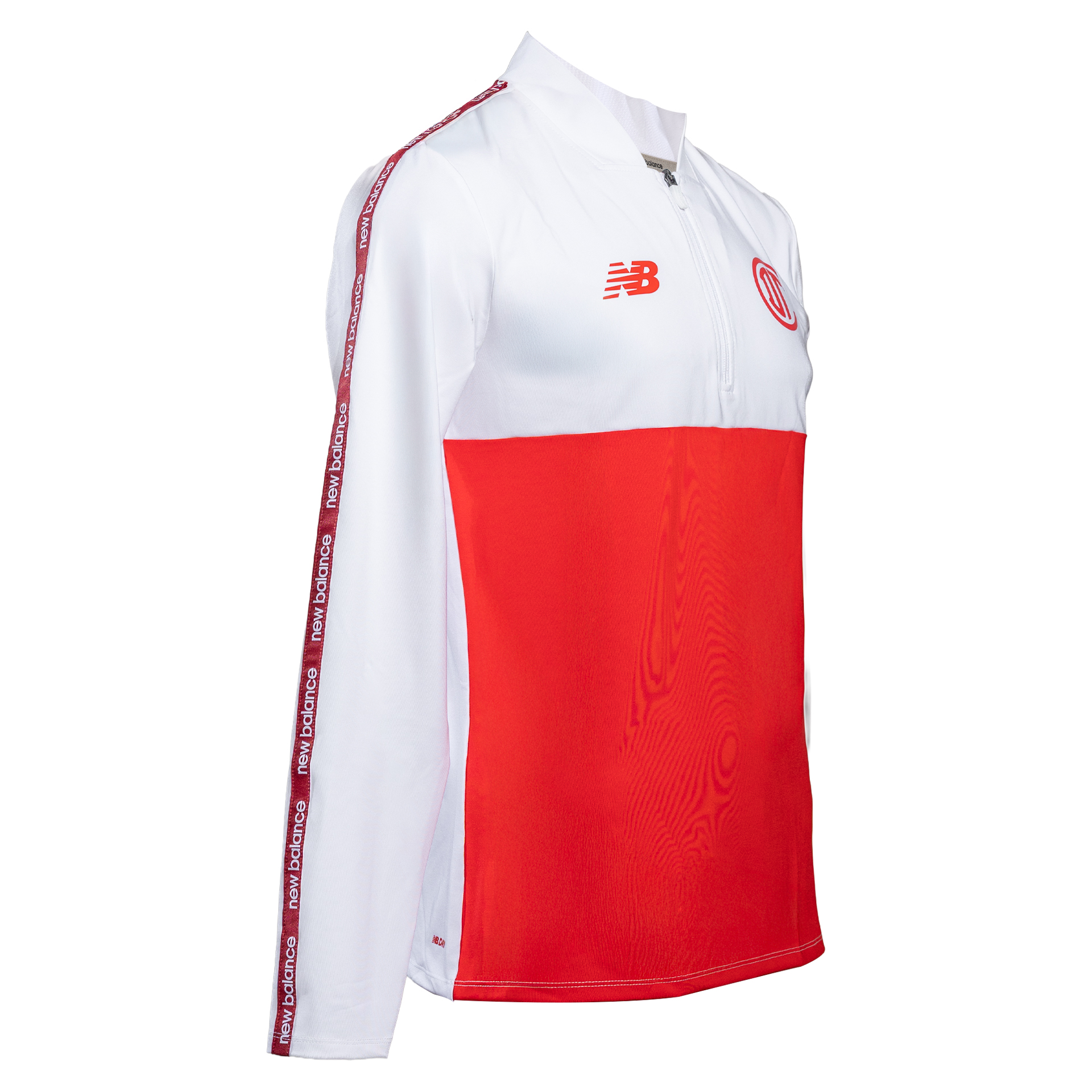 Training Woven 1/4 Zip Deportivo Toluca Blanco/Rojo, WHITE / RISK RED, large