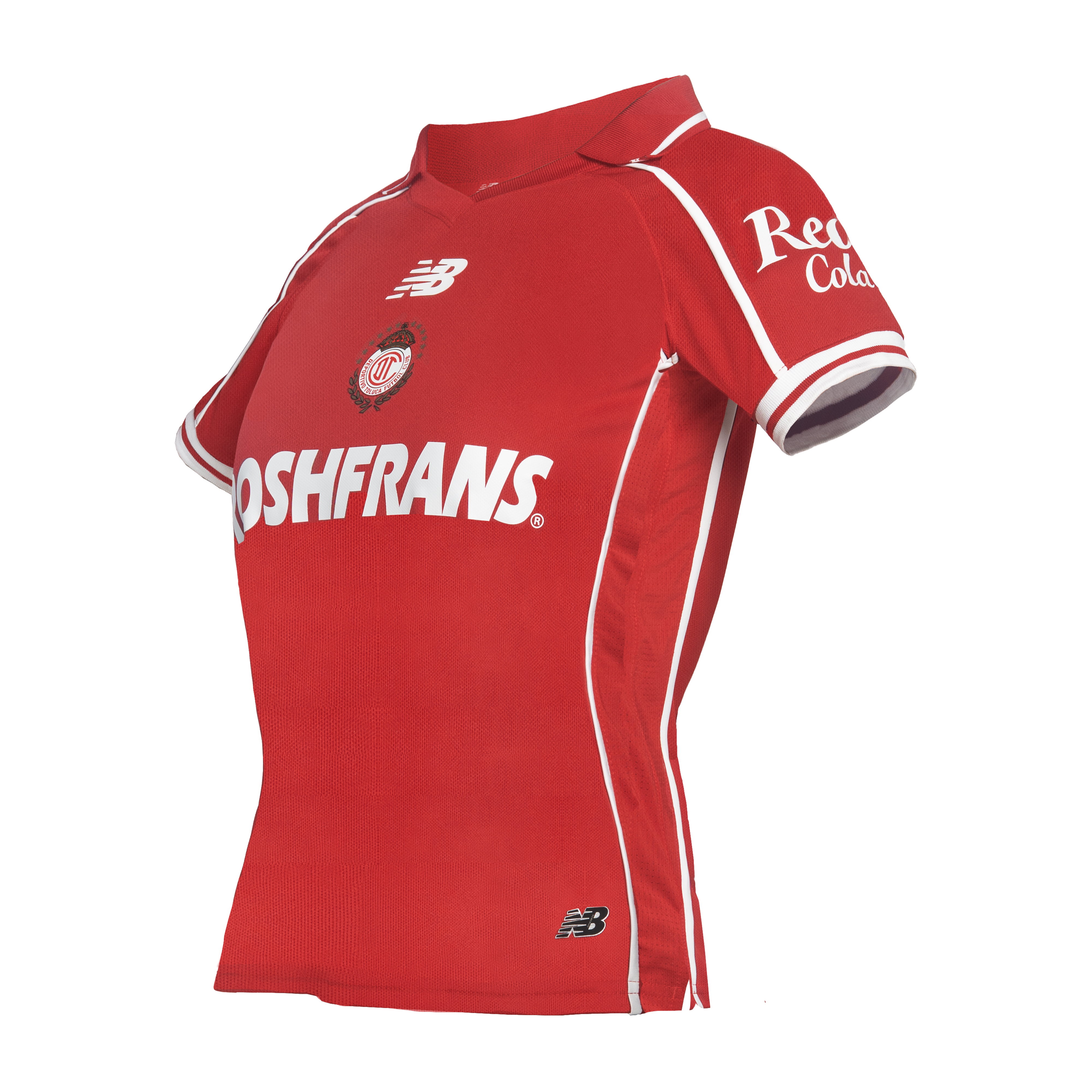 Deportivo Toluca Home Short Sleeve Jersey Mujer 26/27 Sponsors Men, HME, large