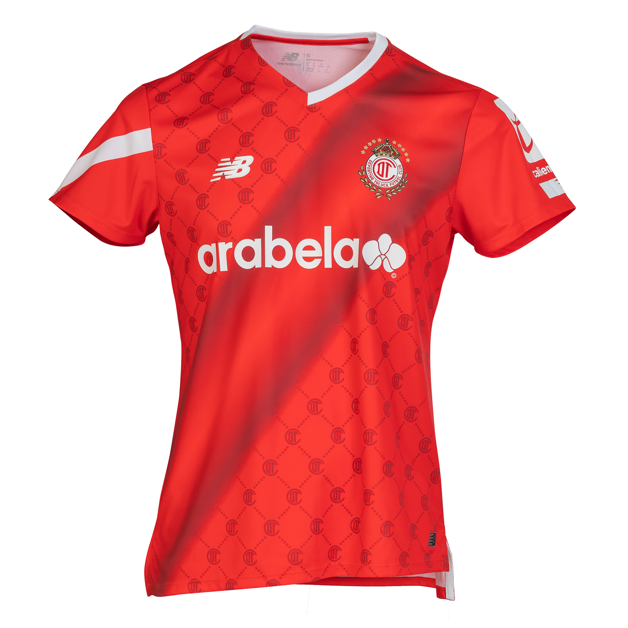 Deportivo Toluca Home Womens Short Sleeve Jersey