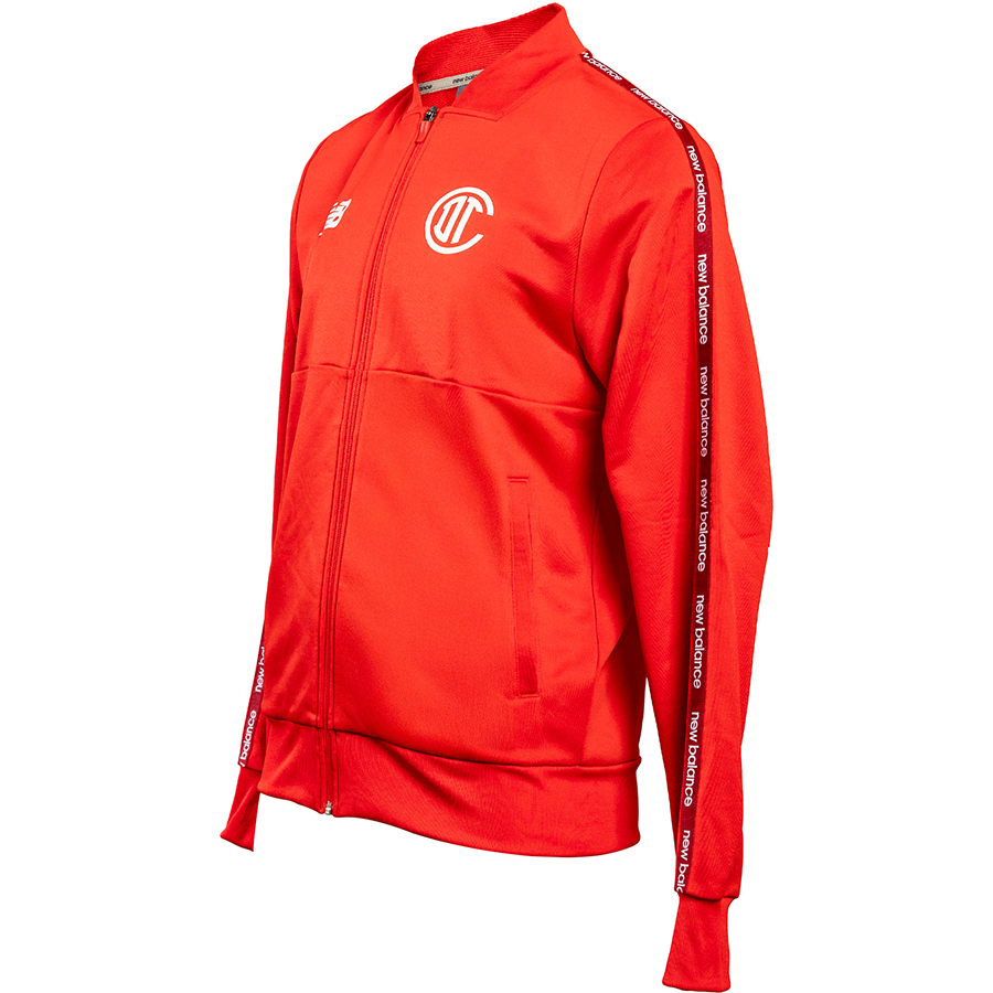 Chamarra Deportivo Toluca Training Knitted full rojo, HIGH RISK RED, large