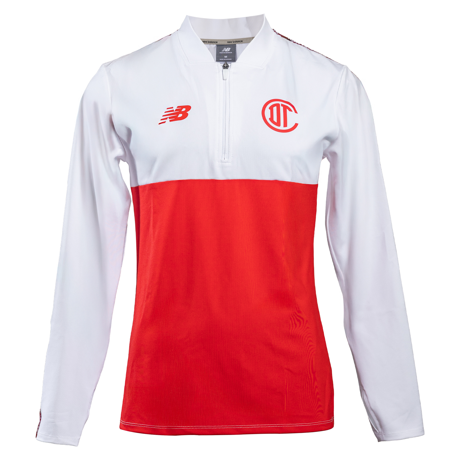Training 1/4 zip Knitted Midlayer Deportivo Toluca blanco