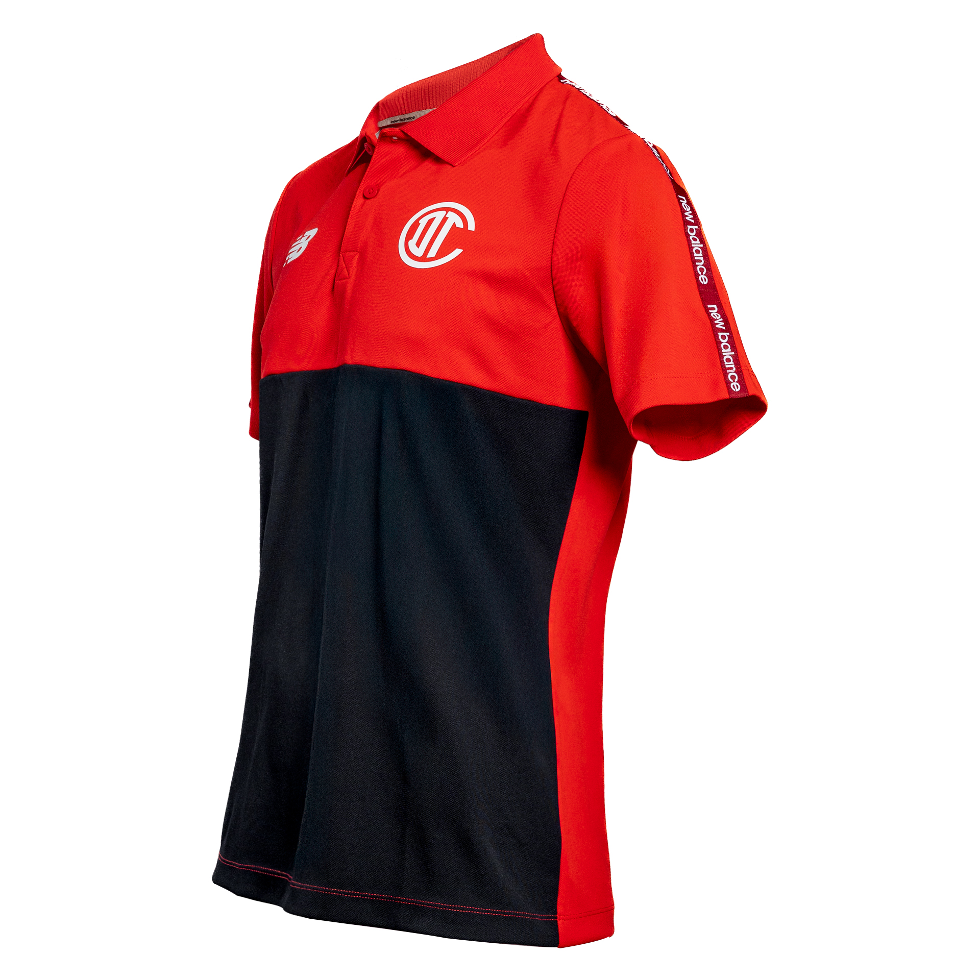 Training Polo hombre Deportivo Toluca rojo y negro, HIGH RISK RED, large