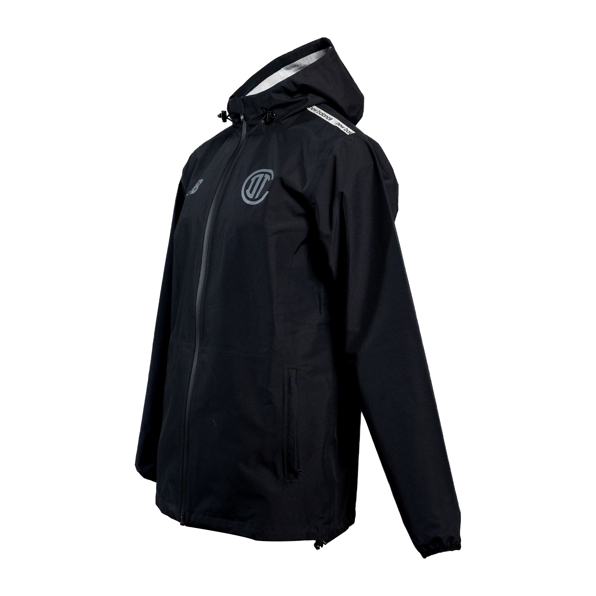 Chamarra impermeable Deportivo Toluca Training negro, BLACK, large