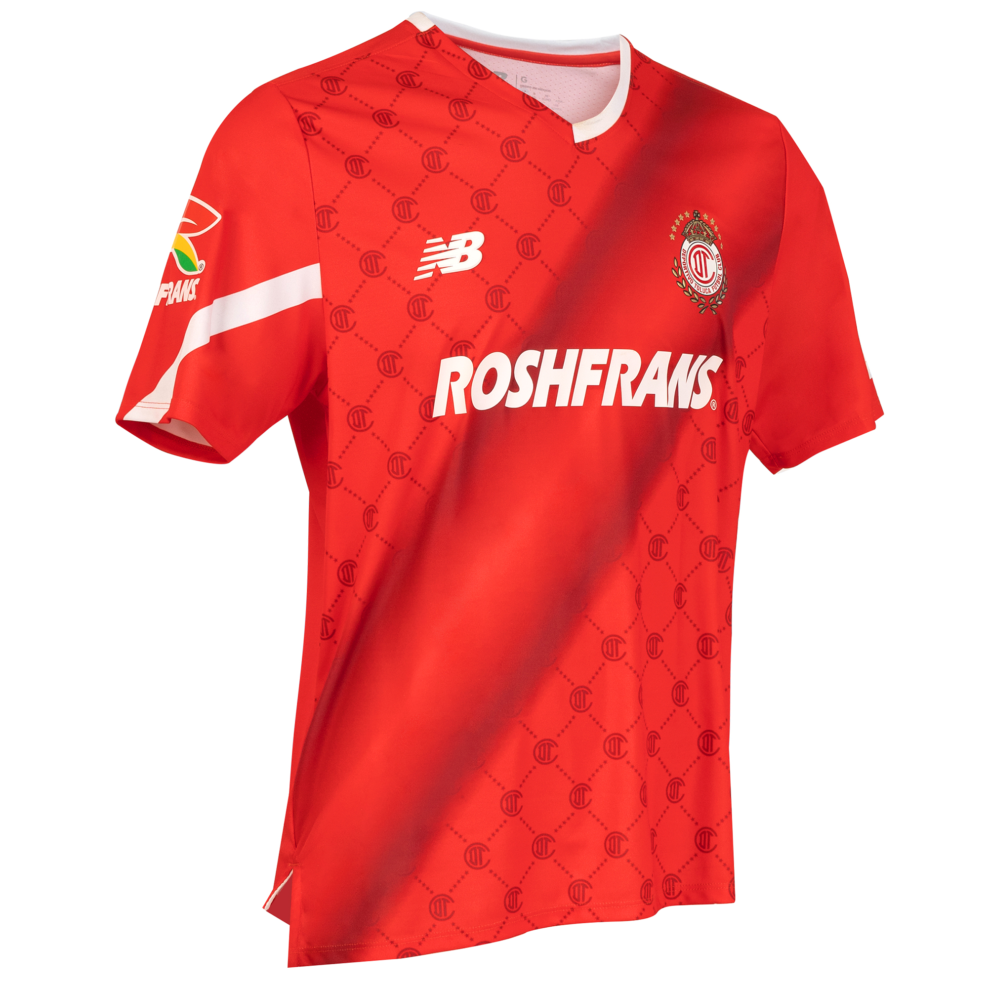 Deportivo Toluca Home Short Sleeve Jersey, , large