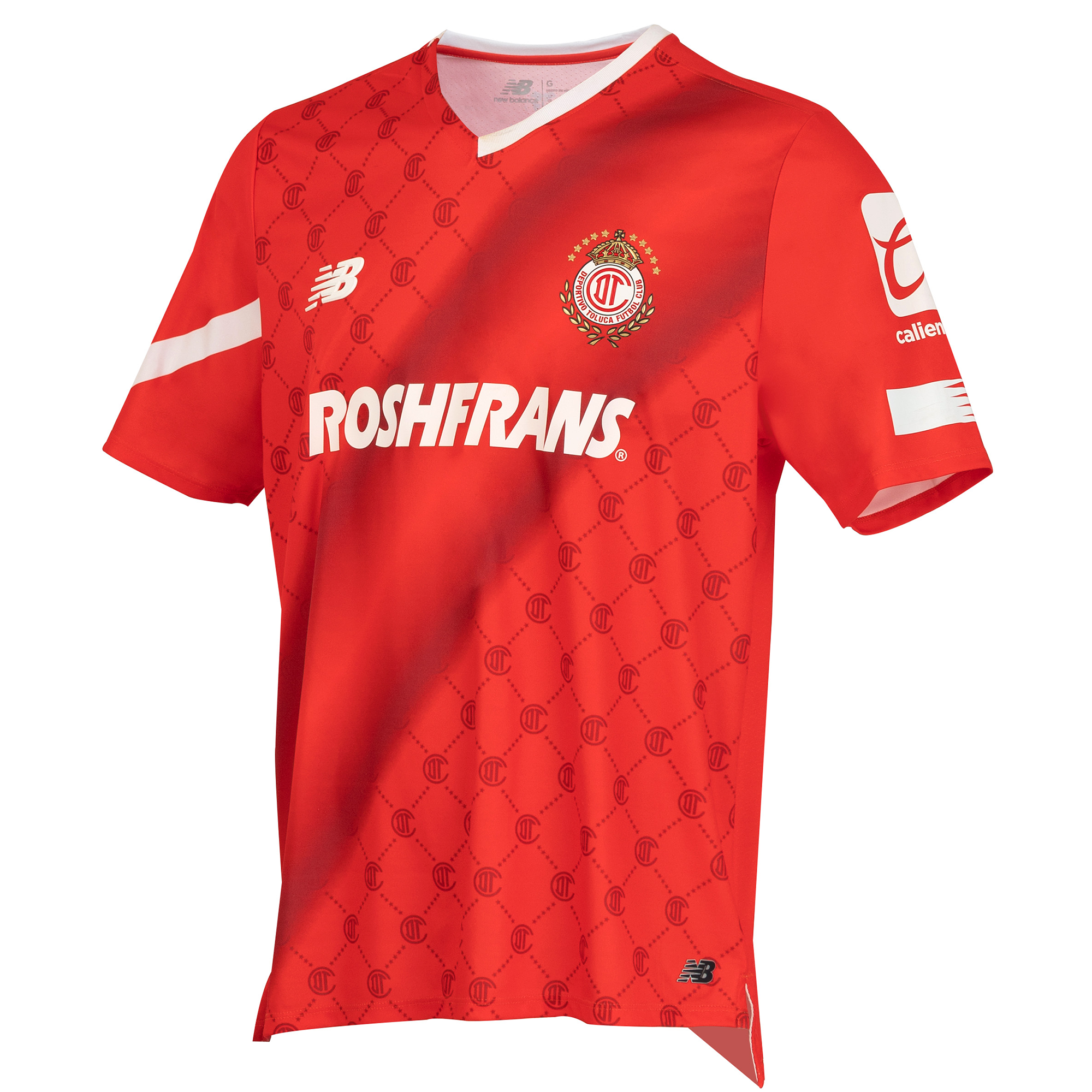 Deportivo Toluca Home Short Sleeve Jersey, , large