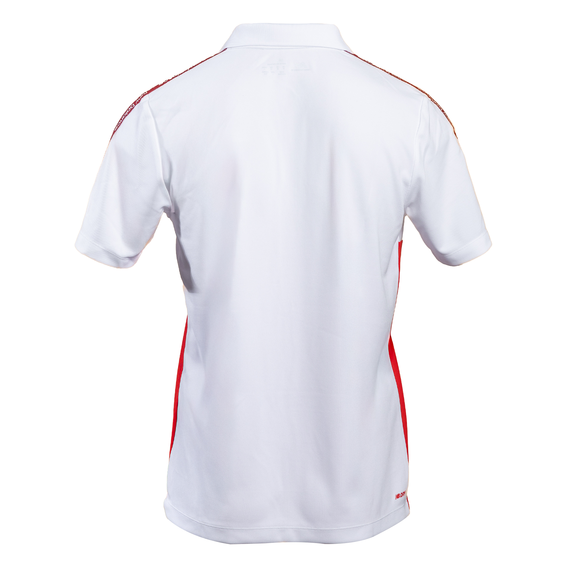 Training Polo hombre Deportivo Toluca blanco y rojo, WHITE / BLACK, large