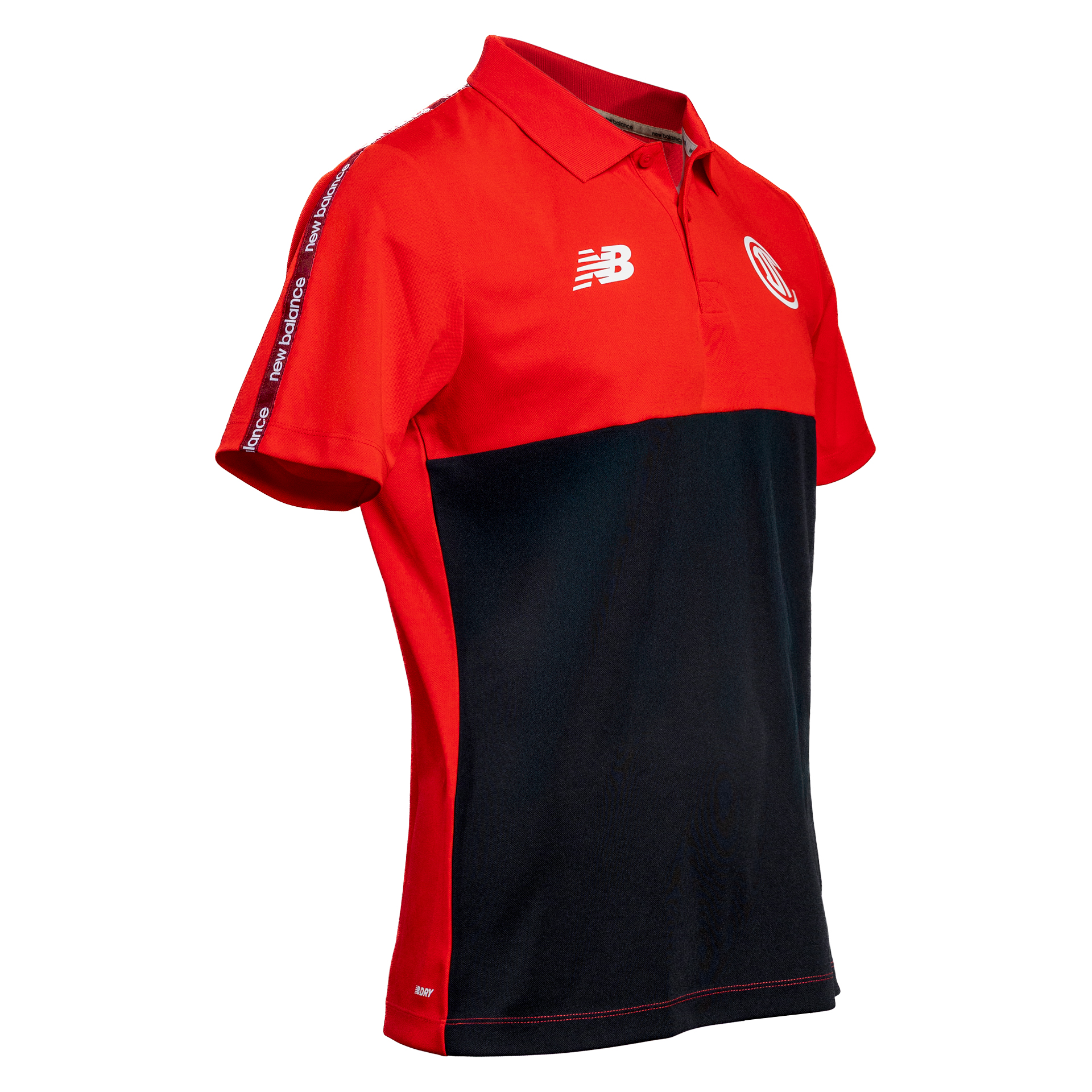 Training Polo hombre Deportivo Toluca rojo y negro, HIGH RISK RED, large