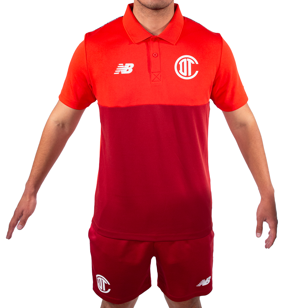 Training Polo hombre Deportivo Toluca Rojo, , large